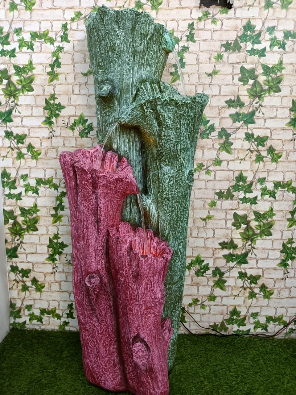 MODERN CASCADING LOG WATER FOUNTAIN | INDOOR & OUTDOOR DECORATIVE FOUNTAIN