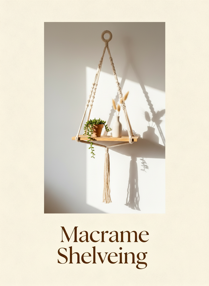 Macrame Shelveing