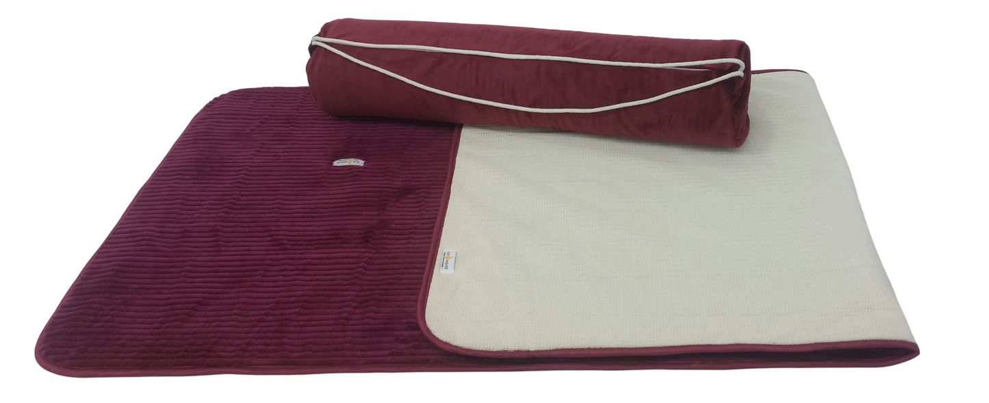 Premium anti-skid yoga mat with soft cushioning and ribbed texture, providing excellent grip, comfort, and support for yoga, meditation, and daily fitness workouts. 27x75 inch