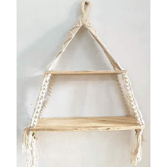 MACRAME WALL SHELF