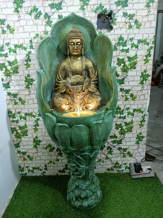 DECORATIVE WALL-MOUNTED BUDDHA FOUNTAIN