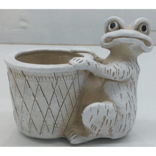 TERRACOTTA FROG PLANTER