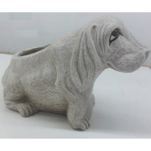 TERRACOTTA DOG PLANTER