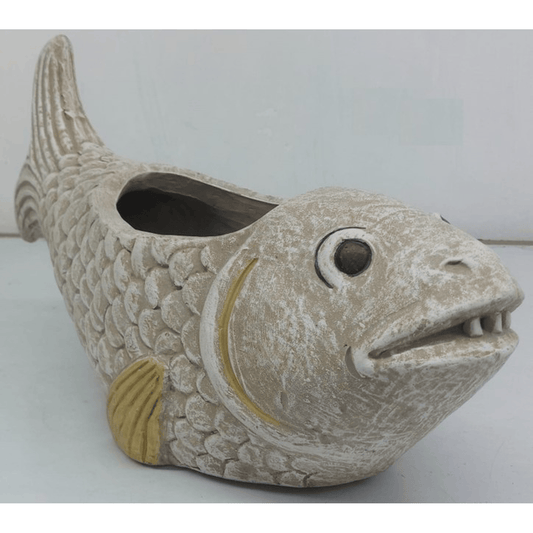 TERRACOTTA FISH PLANTER