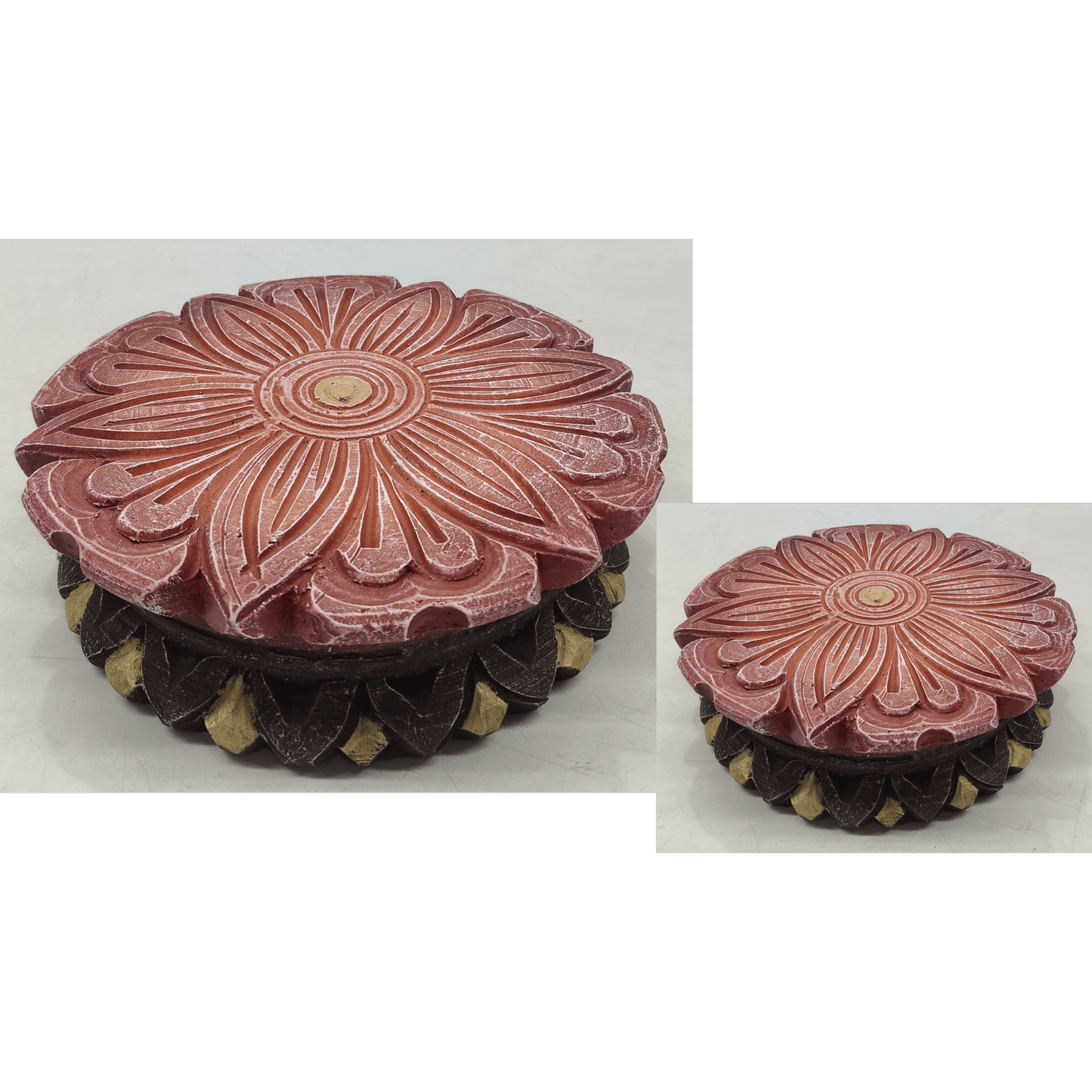 HANDCARVED TERRACOTTA DECORATIVE PEDESTAL