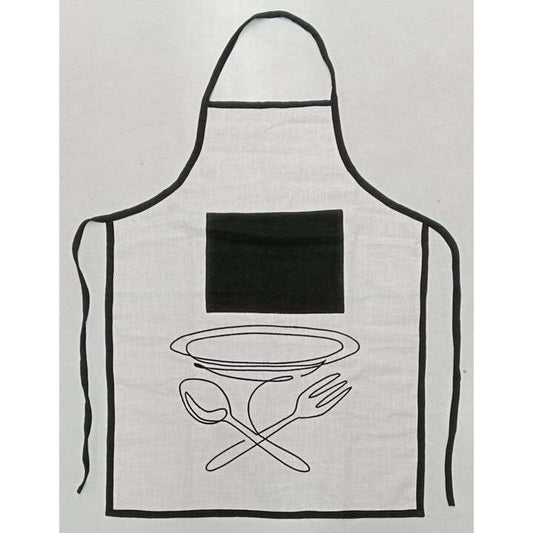 COOKING APRON SET WITH POCKET COTTON CUTE KITCHEN SET PINAFORE FOR BAKING CLEANING