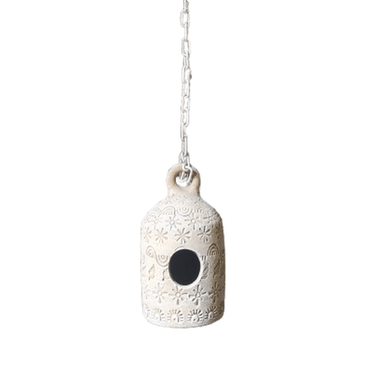 TERRACOTTA HANGING BIRD HOUSE