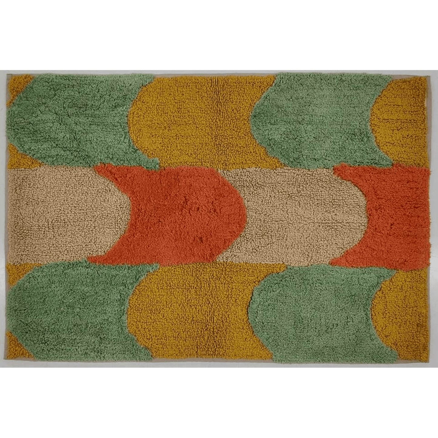 UPHOME BATHROOM RUGS COLORFUL ABSTRACT LEAVES BATH MAT