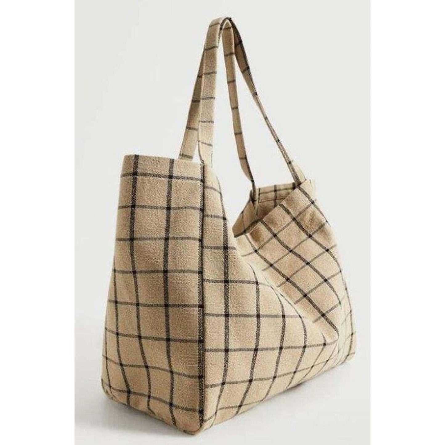 CHECK PATTERN PRINTED BAG