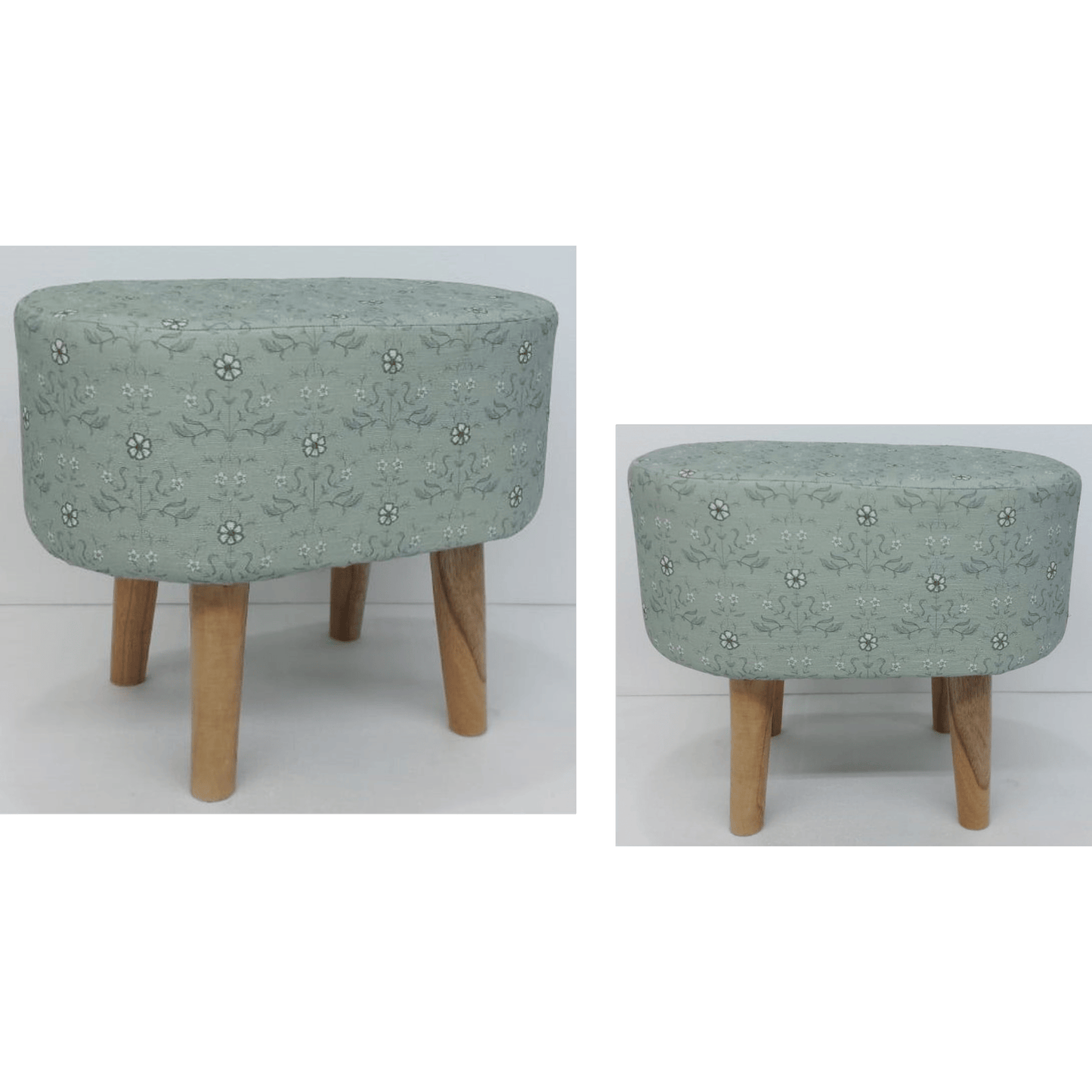 PRINTED UPHOLSTERED STOOLS
