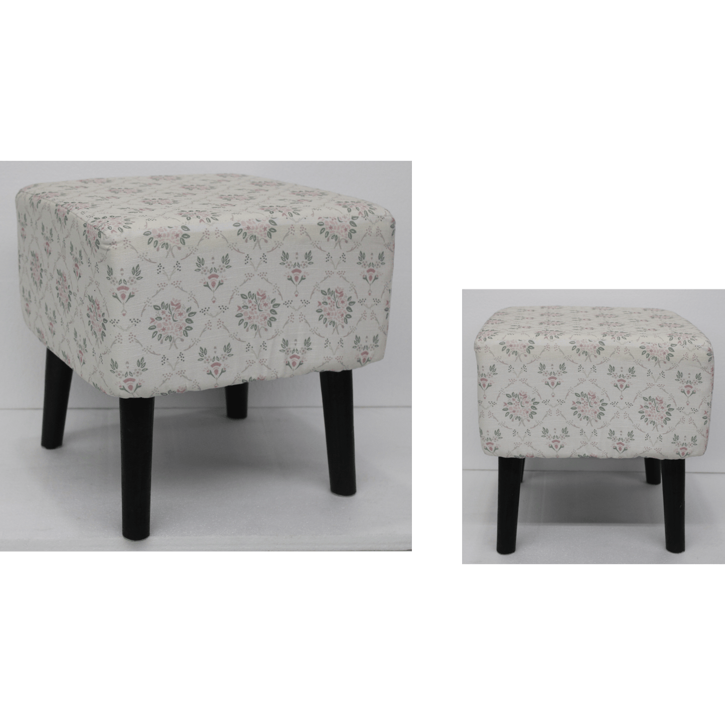 PRINTED UPHOLSTERED STOOLS