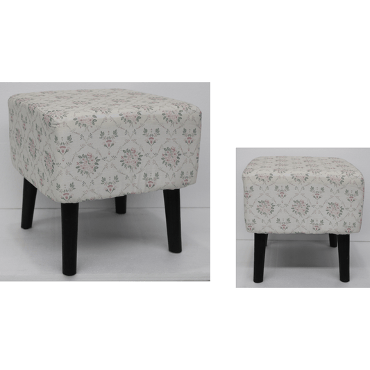 PRINTED UPHOLSTERED STOOLS