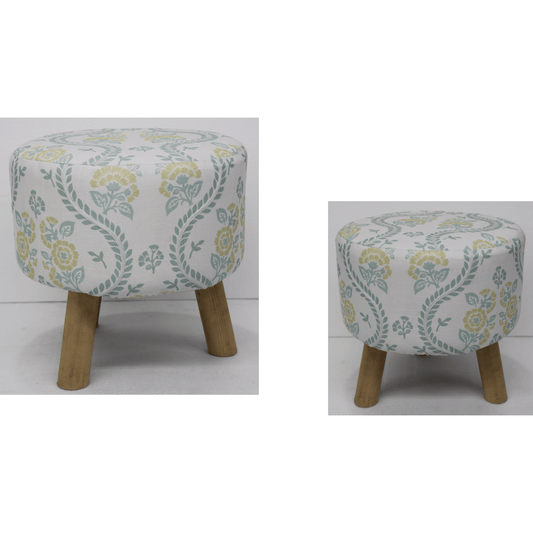 PRINTED UPHOLSTERED STOOLS