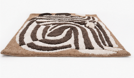 Tufted Cotton Bath Mat  24 x 36 Inch Absorbent Bathroom Rug  Soft Plush Decorative Floor Mat for Bathroom & Home Decor